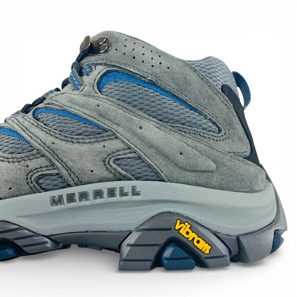 Merrell Moab 3 Mid Granite Grey Blue Men\'s Wide Hiking Shoes Boots J035865W main image 11